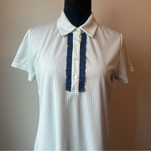 Simply Southern Mint Striped Short Sleeve Shift Dress - Large - Picture 12 of 12